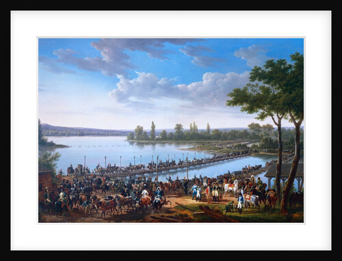 Passage of the Danube by Napoleon before the Battle Wagram by Jacques Francois Joseph Swebach