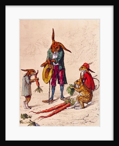 Grace Before Meat, an illustration by Ernest Griset. England, 19th century by Ernest Griset
