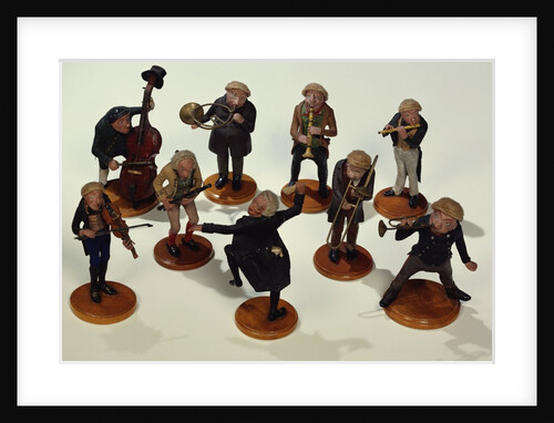 Eight Musicians and a Conductor. Germany, late 18th century by Unknown