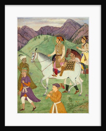 The Mughal Emperor Shah Jahan and one of his sons by Manohar