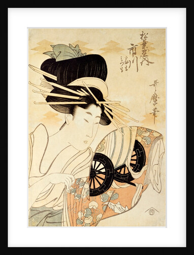 The Courtesan Ichikawa of The Matsubaya by Kitagawa Utamaro