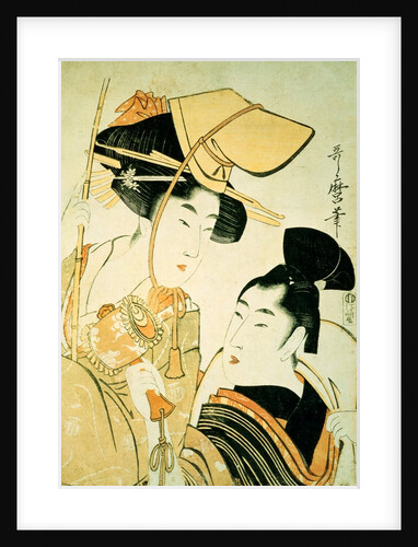 Two Girls as Ebisu and Daikoku by Kitagawa Utamaro