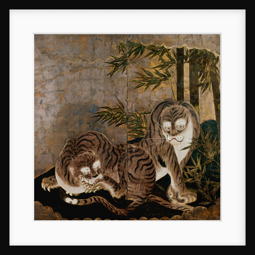 Two-leafed painted screen. Japan, 17th century by Unknown