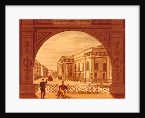 The Exterior of Covent Garden Theatre. England, 19th century by Anonymous