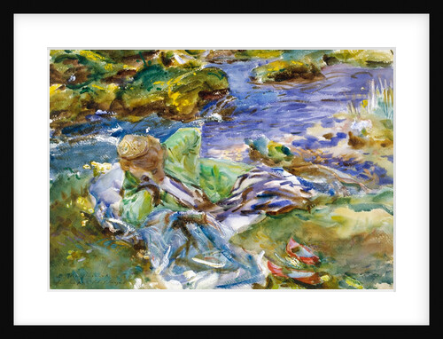 Turkish Woman by a Stream by John Singer Sargent