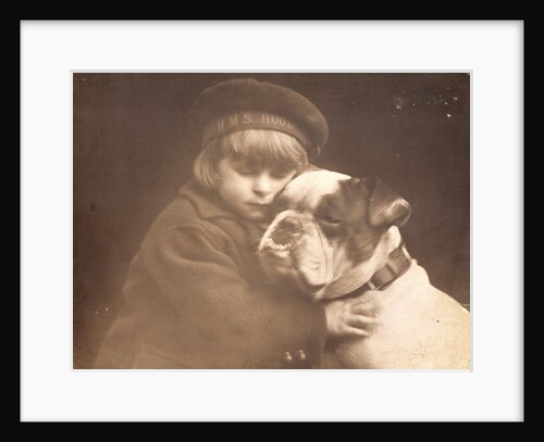 Kathlyn Neby and Peter the Bulldog by Unknown