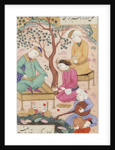 Shirin and Khusraw in latter's Camp by Ganjavi Nizami