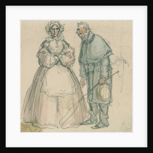 Coachman and Housekeeper by John Leech