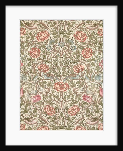 Rose furnishing fabric by William Morris
