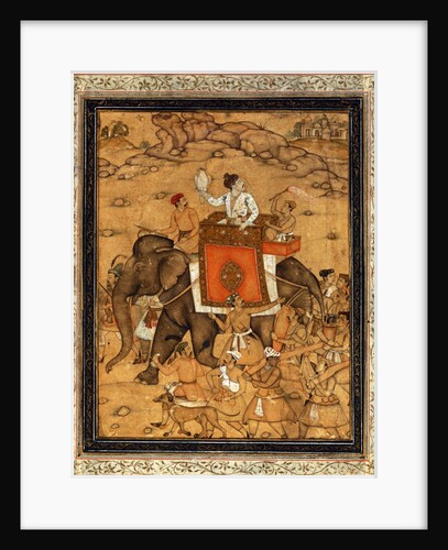 The Emperor Akbar hunting. India, early 17th century by Unknown