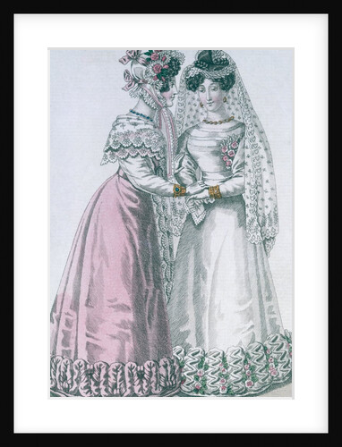 Bridal costume. Paris, France, 1825 by Unknown