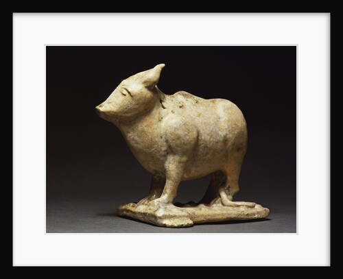 Bull figure. Ar-Raqqah, Syria, 12th-13th century by Anonymous