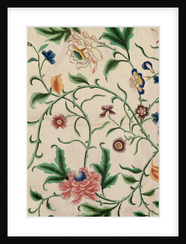 Panel with flowers, blossoms and foliage by Anonymous