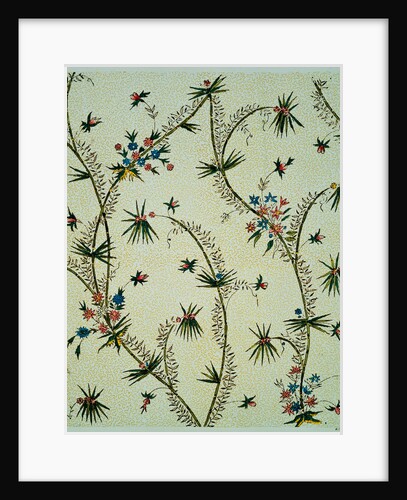 Paper pattern of printed textiles. England, late 18th century by Francis Sylvester Walker