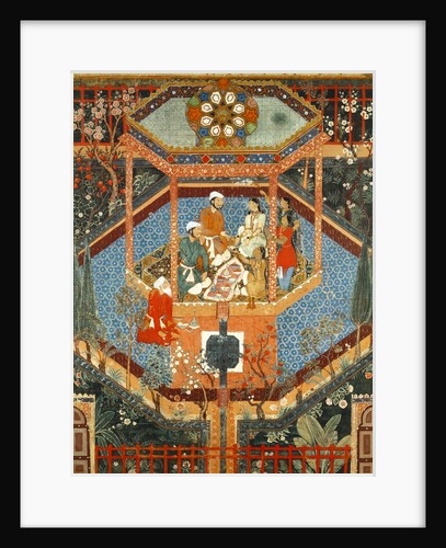 Hamsa's son Rustum with his mistress Mihr Afruz. India, mid-16th century by Unknown
