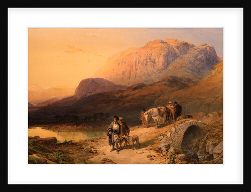 On The Clunie, Aberdeenshire by Thomas Miles Richardson The Younger