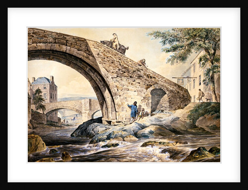 View of the Bridges at Hawick by Charles Catton