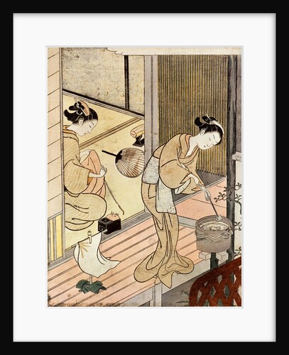 The Returning Sails of the Towel Rack from Zakishi by Suzuki Harunobu