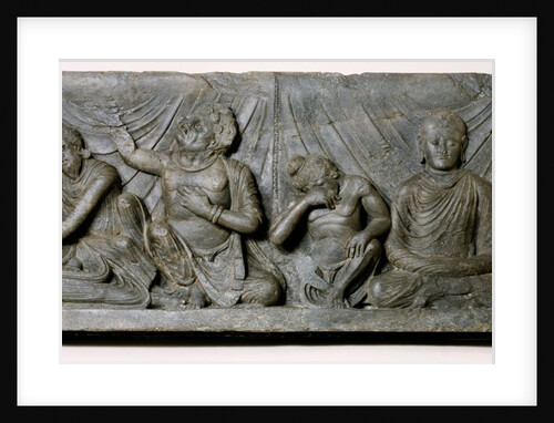 Scene at the death of the Buddha (Parinirvana) by Unknown