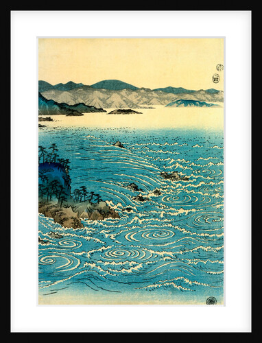 View of The Whirlpools at Naruto by Hiroshige