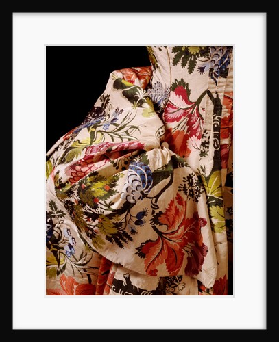 Mantua and petticoat, detail of back drapery by Anonymous