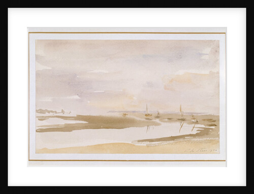 Seascape with Sandbanks and Fishing Boats by Philip Wilson Steer