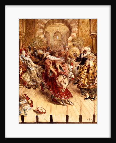 Pantomime at the Crystal Palace with H.Cole & Capt. Fowke by Edward John Poynter