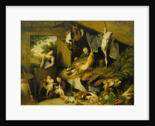 Interior With Figures and Still Life by Benjamin Blake