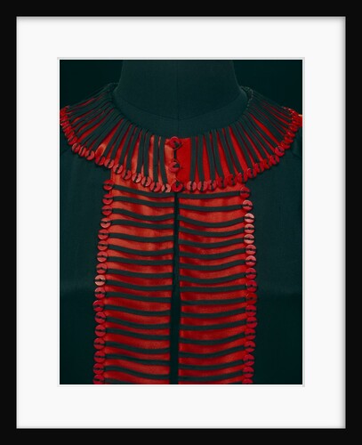 Black and scarlet overdress, detail. Germany, 1920 by Unknown