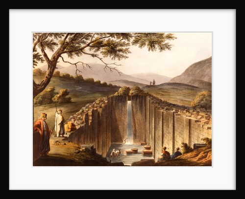 Fountain of The Siloe from Palestine by Luigi Mayer