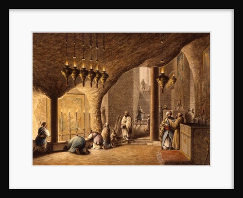 Grotto of the Nativity, in Bethelem by Luigi Mayer