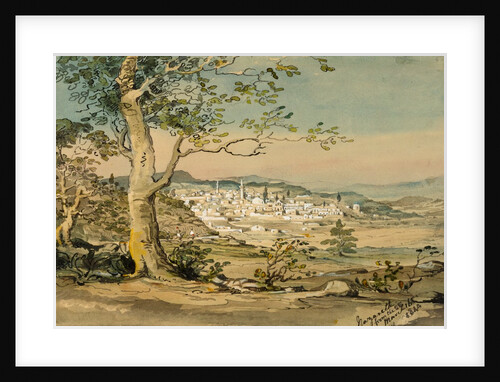 Nazareth from the South East. Holy Land, 18th-19th century by Unknown