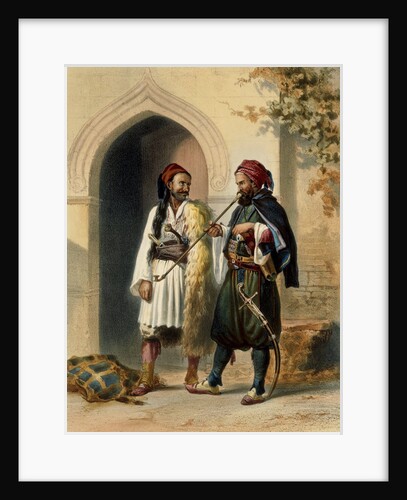 Osmanli Soldiers by Achille-Constant-Theodore-Emile Prisse d'Avennes