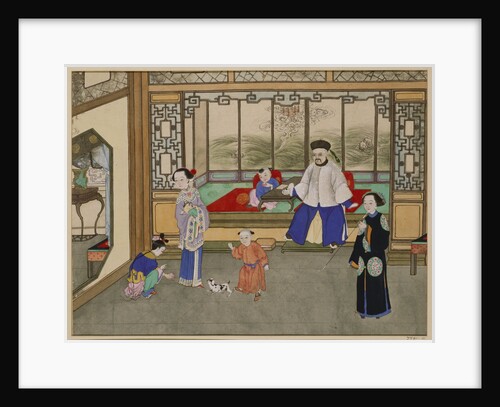 Domestic scene with children playing. China, mid-19th century by Unknown
