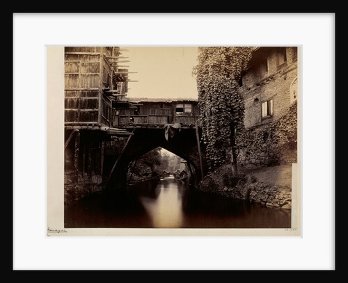 Srinagar, Kashmir, Bridge over the Marqual Canal by Samuel Bourne