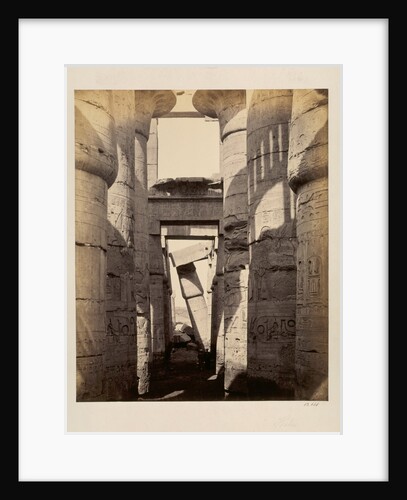 Hall of Columns, Temple of Karnak by Francis Bedford