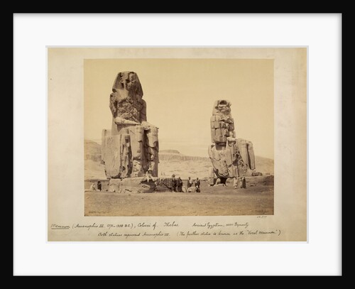 Memnon, Colossi of Thebes by Francis Bedford