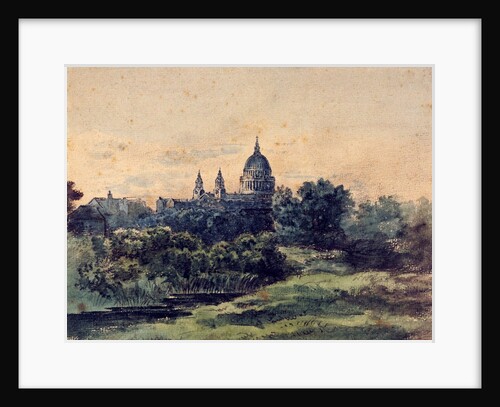 St Paul's From Lambeth Marsh by Patrick Nasmyth