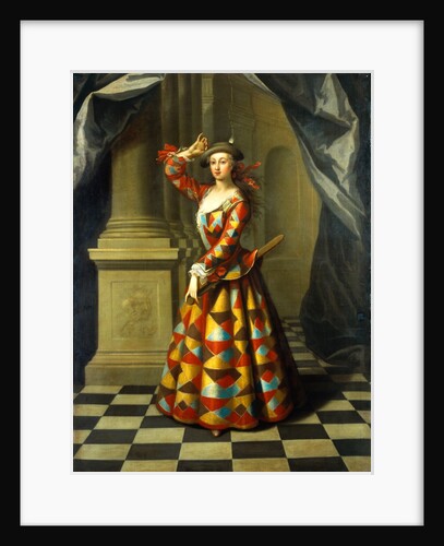 Hester Booth as a Harlequin Woman by John Ellys
