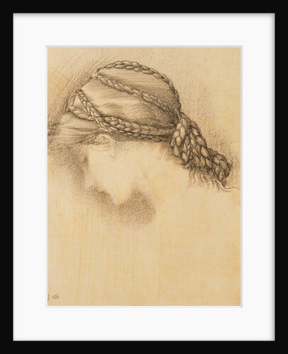 Girl with Platted Hair by Edward Coley Burne-Jones