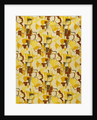 Hand block-printed linen by Pierre Chareau