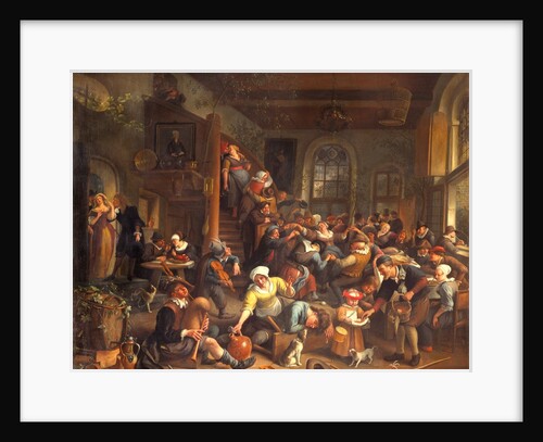 The egg dance, peasants merrymaking in an Inn by Jan Steen