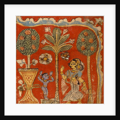 Krishna tied to a mortar by Unknown