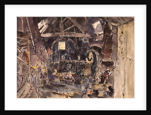 Scythe Smithy, Weybridge by Thomas Hennell