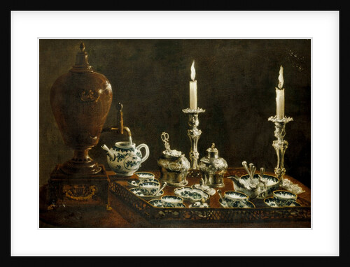 Tea service on tray. England, late 18th century by Unknown