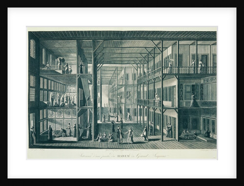 Interior of the Grand Master's Harem, Constantinople by Antoine Ignace Melling