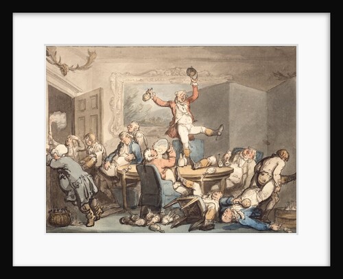 The hunt supper by Thomas Rowlandson