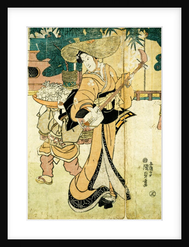 A Musician by Utagawa Kunisada