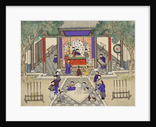 A Flogging at a Mandarin's Court. China, mid-19th century by Unknown