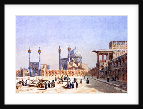 Meidan-i-Chah ou Place Royale, Ispahan by Eugéne-Napoléon Flandin